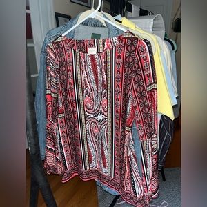chico’s womens top with flared sleeves